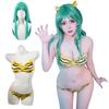 [Отличный продукт] Костюм для косплея Рам с париком, Популярный персонаж Urusei Yatsura, Купальник демонессы, Костюм для взрослых, Хэллоуин, Рождество, Культурный