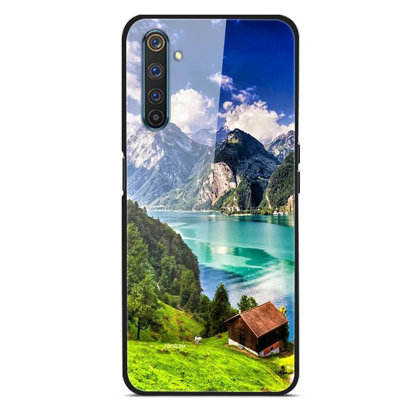 Для OPPO Realme XT Закаленное Стекло Чехол Мягкий Бампер Жесткий Funda Для OPPO Realme 6 Pro Realme X2 XT Чехол для Телефона Realme6 Задняя Крышка