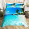 Starfish Duvet Cover King Queen Blue Ocean Bedding Set Beach Seaside Quilt Cover Sea Animal 2/3pcs Polyester Comforter Cover