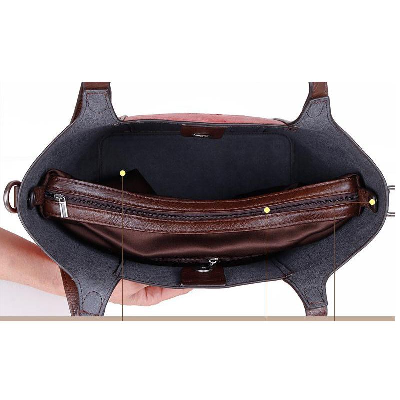 Johnature Роскошные сумки в стиле ретро, ​​женские сумки-мешки, винтажные сумки на плечо большой емкости с цветочным принтом из воловьей кожи с тиснением ручной работы