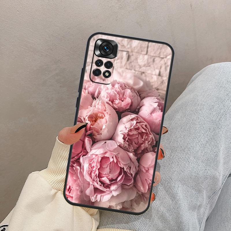 Элегантный розово-фиолетовый цветок пиона для Xiaomi Redmi Note 14 10 11 12 13 15 Pro Plus, чехол-обложка для Redmi 15 15C 14C 10C 12C 13C