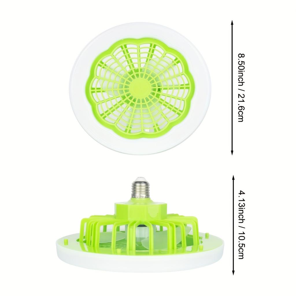 1 шт. Потолочный вентилятор с подсветкой, Современный 18-дюймовый закрытый низкопрофильный потолочный вентилятор с дистанционным управлением и подсветкой