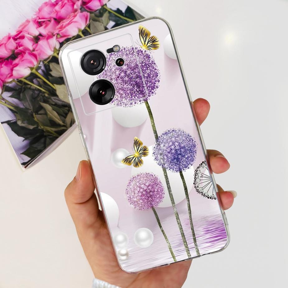 Чехол для Xiaomi 13T Pro Роскошная окрашенная задняя крышка Прозрачный силиконовый чехол для телефона Для Xiaomi Mi 13T Pro 13TPro Мягкие чехлы Сумки 6.67''