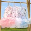 Cute Cotton Pet Clothing Spring Summer Puppy Dog Tutu Skirts Pet Party Dress Princess Frocks Lace Flower Girl Dog Clothes