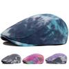 Летний женский берет с принтом тай-дай, мягкий верх, мужская плоская кепка спереди и сзади, модная уличная кепка в стиле хип-хоп, повседневные женские береты