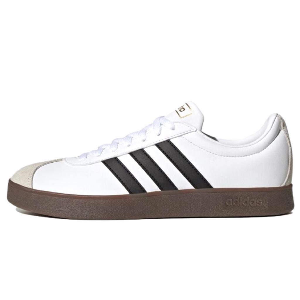 Adidas VL COURT 2.0 Sweet Cherry Cocoa Wear resistant And Lightweight Low top Skateboard Shoes Unisex Custard ID6015(Team801-)
