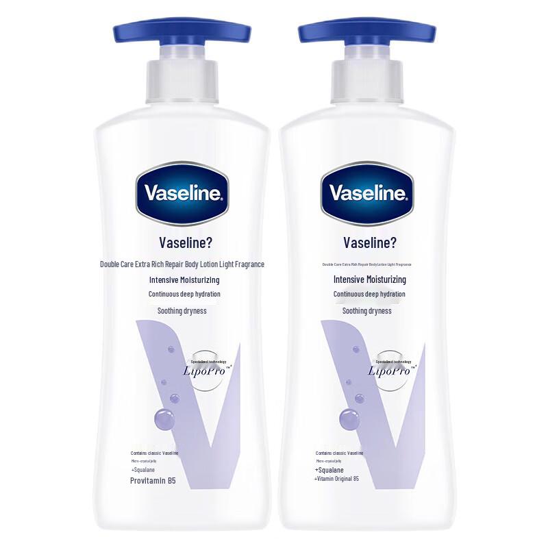 Vaseline Продвинутый восстанавливающий лосьон для тела, Свежий аромат, 400 мл, Двойная упаковка