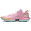 Li Ning Trendy Comfortable Non-Slip Breathable Low-Top Basketball Shoes Men Sneakers Fengxian-Pink ABFU013-2