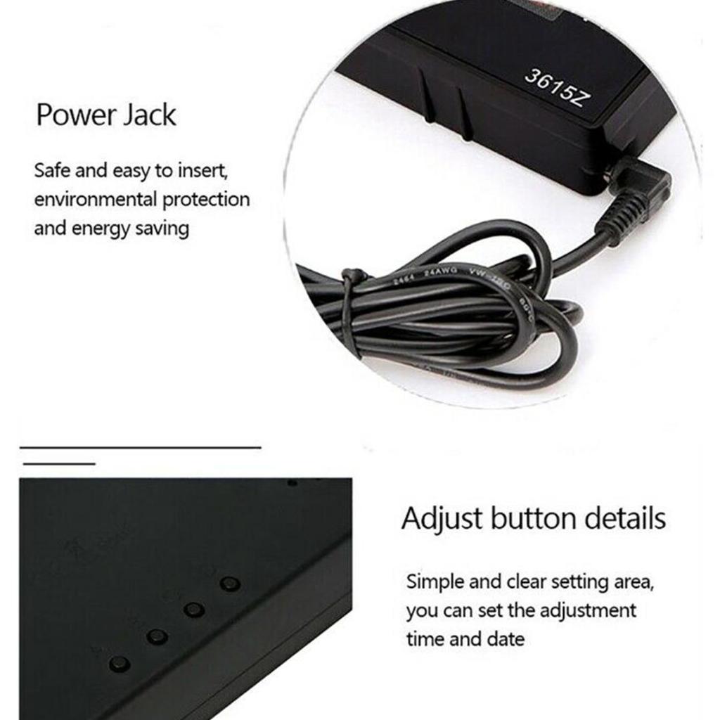 Цифровые настенные часы Dagu с большим экраном, светодиодный дисплей, настольное время, температура, календарь, дата