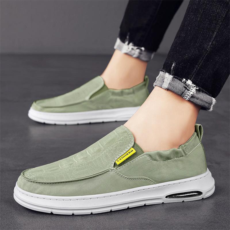 Летние дышащие парусиновые туфли мужские мокасины легкие кроссовки удобные повседневные мужские туфли легкие туфли на плоской подошве мужские прогулочные