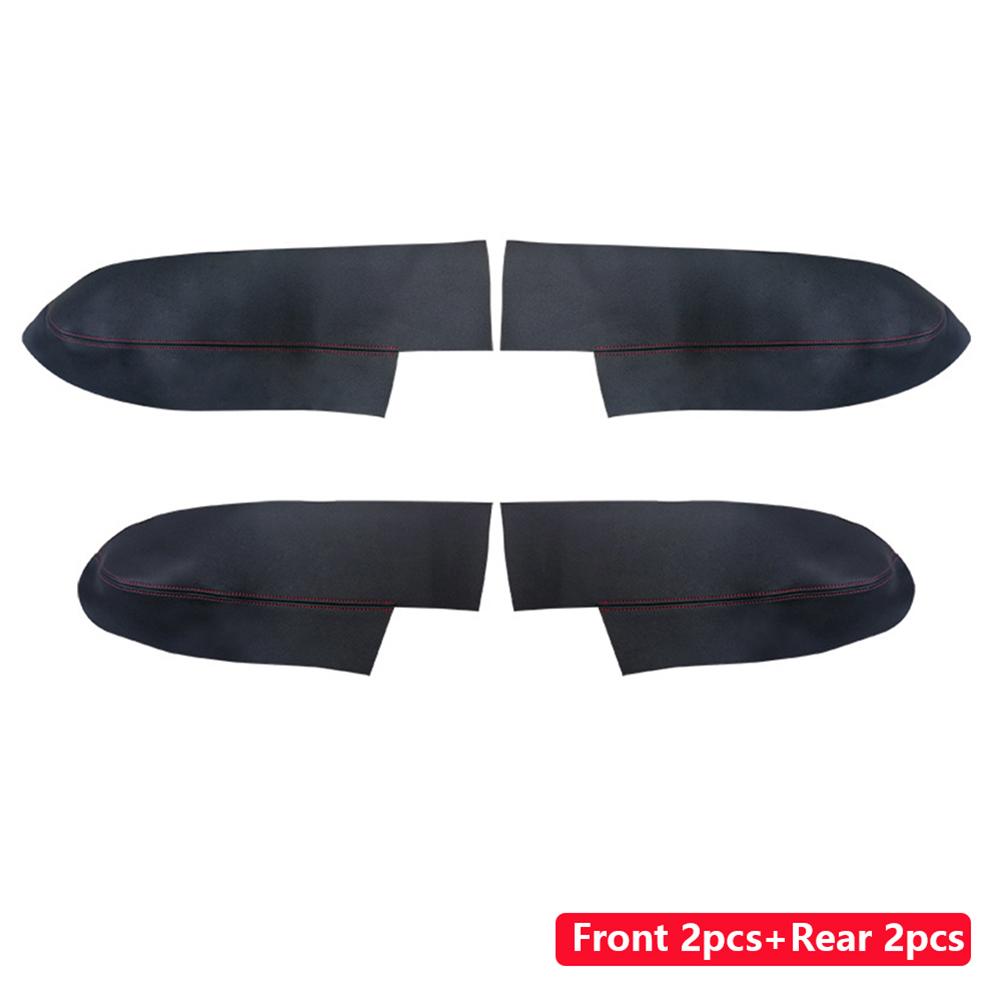 Черный кожаный чехол на подлокотник передней двери для Honda CRV 2007 2008 2009 2010 2011, подлокотник двери автомобиля, панель кожного покрова, отделка