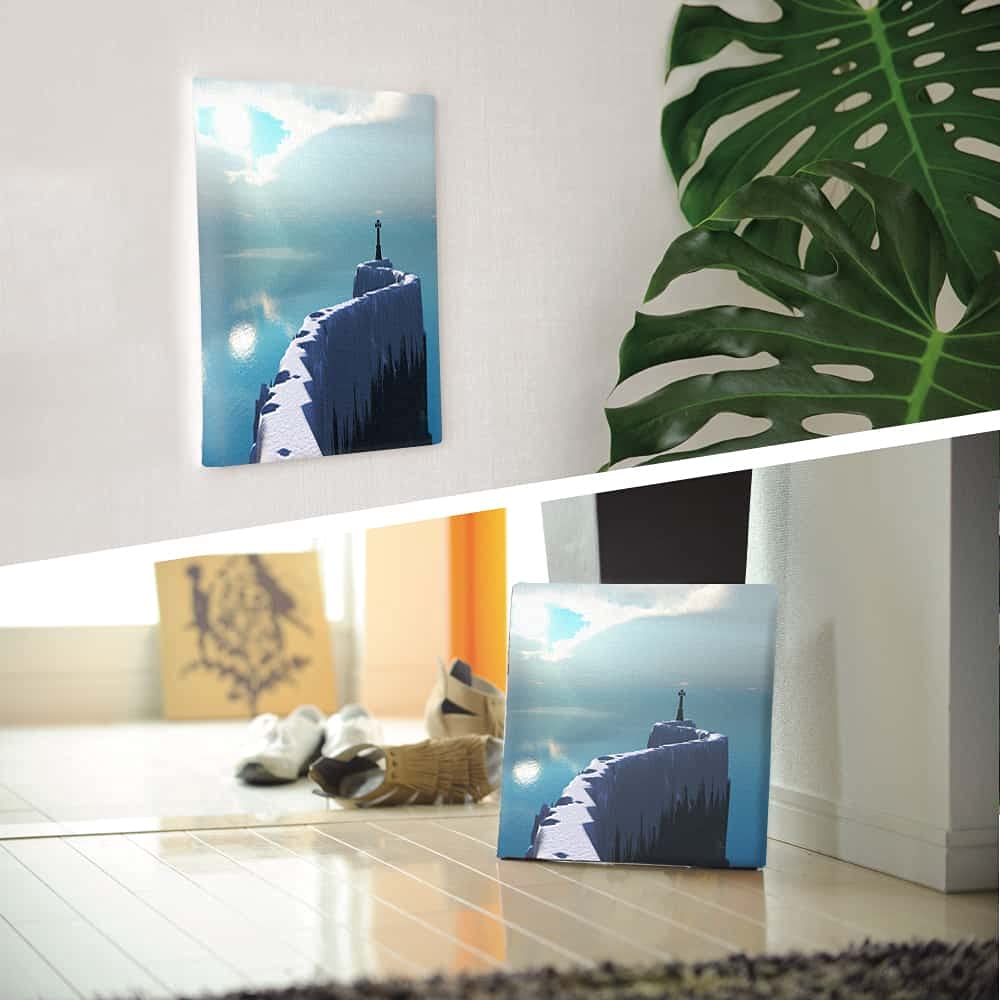Art Deli Sky and Sea Fabric Wall Art Panel, 57 x 57 cm