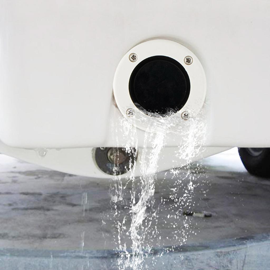 Boat Marine Drain Outlet Valves Scupper Yacht Drainage Solution Mount Plug Simple Installation for Boating Enthusiasts