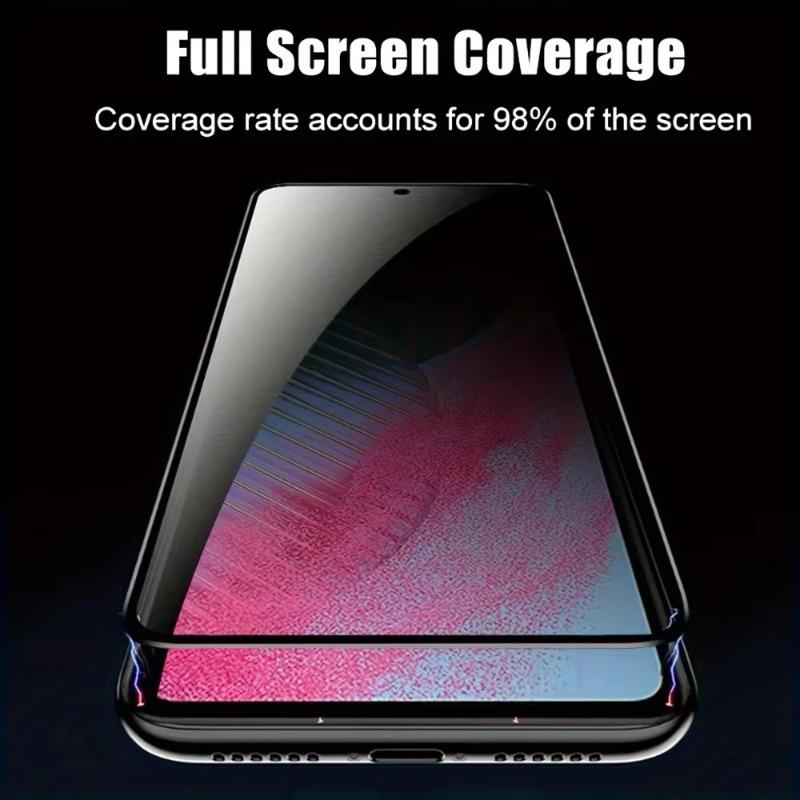 4PCS Full Cover Matte Privacy Screen Protector For iPhone 15 17 16 Pro 13 14 Pro Max 8 7 Plus 16e Air SE XS X XR Anti-Spy Film
