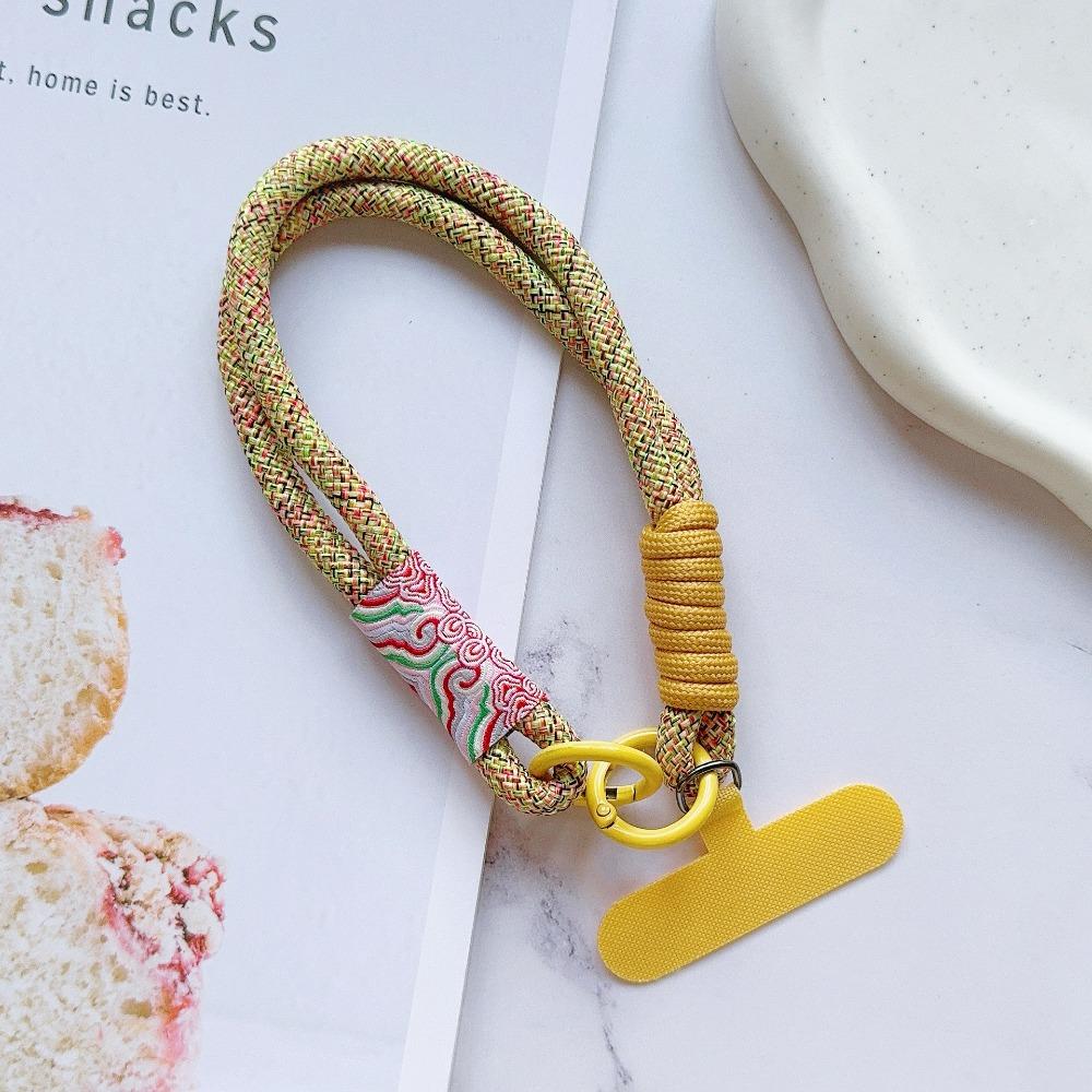 Handwoven Mobile Phone Lanyard Braided Hanging Rope Portable Phone Wrist Straps