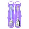 Lilpang Frozen 2 Easy-to-Hold Spoon Fork Case Set, Mixed Colors, 1 Set, Spoon Fork + Case
