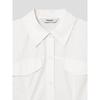 8SECONDS Shirred Shirt Mini Dress Ivory (324771Lye0)