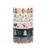 2023 NEW 1PC 10M Deco Winter and Christmas Gingerbread House Candle Dachshund Washi Tape for  Journaling Masking Tape Stationery
