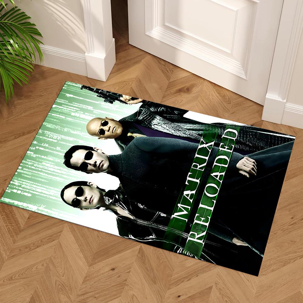 Matrix Poster Floor Rug Office Rug Design for Balcony Entryway Living Rooms Dining Room Antislip Carpet Decorate Offices Wedding Party Gift