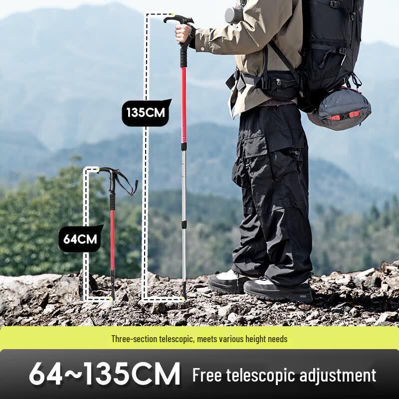 Beishanlang Outdoor Ultralight Foldable Aluminum Trekking Pole