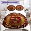 3pcs Duvet Cover Set (1*Duvet Cover + 2*Pillowcase, Without Core), football team.C Print Soft All‑Season Bedding Set, Home Bedroom Decor Gift
