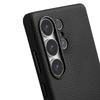 MELKCO Case for Samsung Galaxy S25 Ultra, Leather, Black