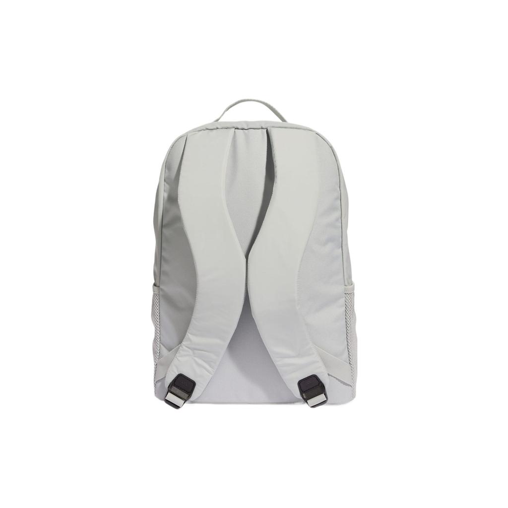 Adidas Brand Logo Zipper Backpack Unisex Backpacks Holographic-Silver Metallic-Silver Black IJ8379
