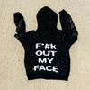 Oversized Unisex Streetwear Hoodie With 3D Starry Alphabet Print Black Loose Fit Fall Casual Sweatshirt