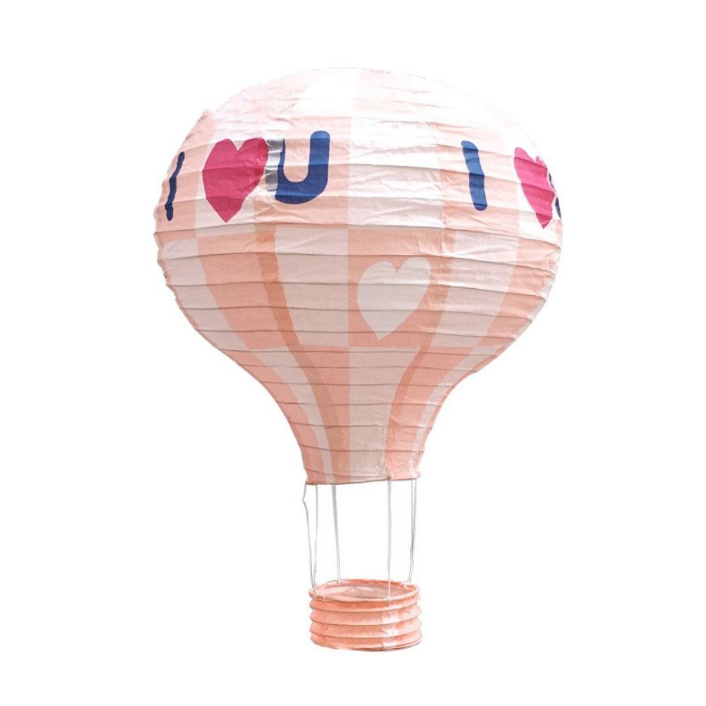Handmade Paper Lantern DIY Festival Lantern Folding Paper Lantern Air Balloon Lantern  for Party
