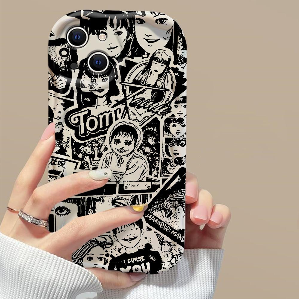 Хоррор Дзюндзи Ито Горячие комиксы Томиэ Чехол для телефона Для iPhone 16 15 14 13 12 11 Pro Max XS X XR 7 8 SE Ударопрочный Мягкий чехол