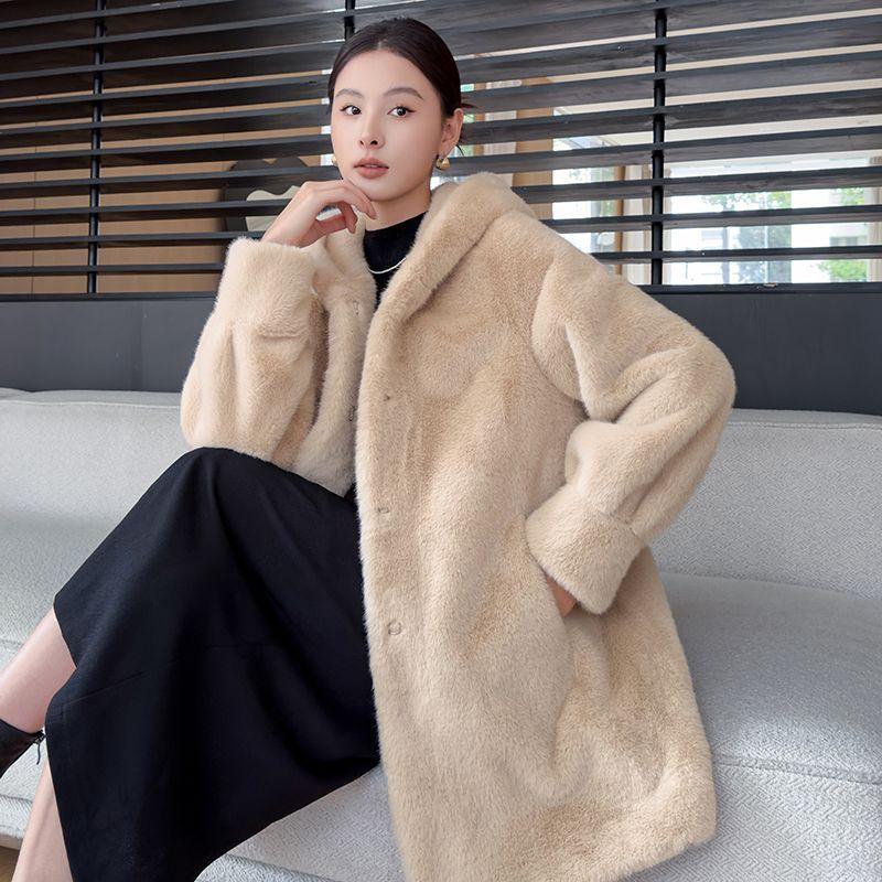 Роскошное женское зимнее пальто-куртка с капюшоном, теплое, модное, верхняя одежда