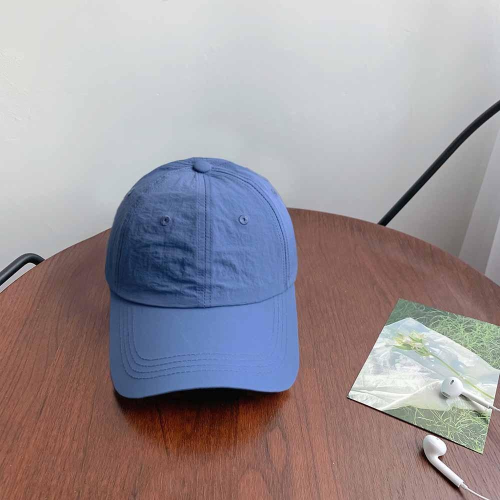 Solid Color Solid Color Sun Hat Korean Style Peaked Cap Quick-Drying Baseball Cap Girl