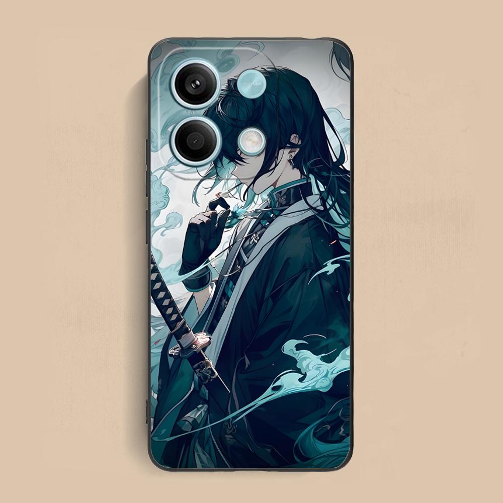 Demon Slayer Muichiro Phone Case for Xiaomi Redmi Note 14 13 12 11 A5 3 2 1 Pro Plus 4G 5G Colour Protective Pretty Luxury Cover