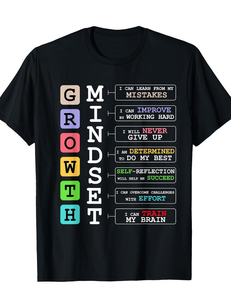 Growth Mindset Tshirt Campus Classroom Positive Theme Teacher Gift Tshirt