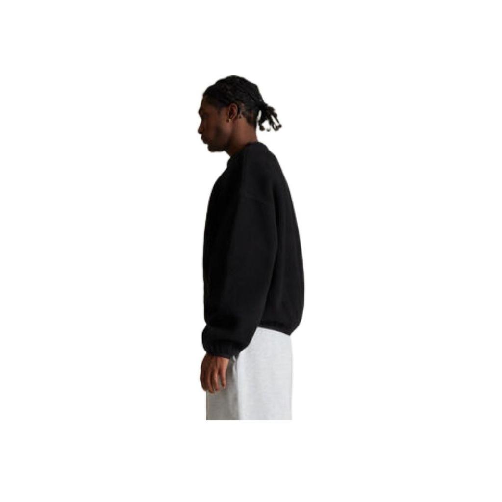 Fear of God Essentials Crewneck Sweater Jet Black Men Tops 192SP244704F