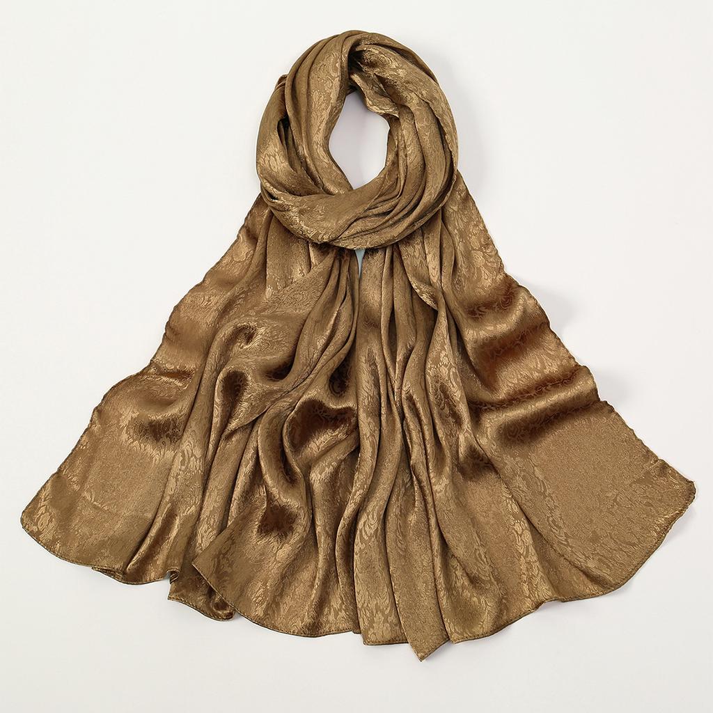 High Quality Floral Print Satin Hijab Scarf Muslim Hijab Plain Malaysia Scarf Satin Shawl Luxury Silk Satin Wrap Islam Turban