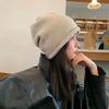 Autumn and Winter Woolen Hats Pile Hats Cold Hats Couple Baotou Hats Knitted Hats Spring and Autumn Confinement Hats Big Head Circumference