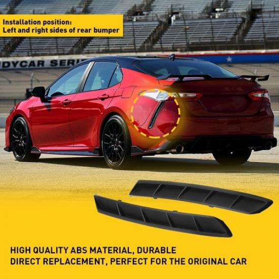 2Pcs FOR 2018 - TOYOTA CAMRY REAR SIDE BUMPER EXTENSION TRIM MOLDING LH &RH
