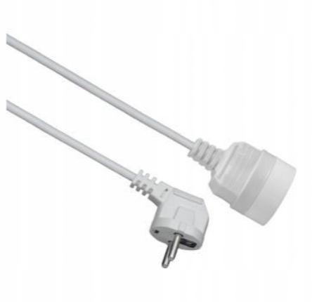 Przedłużacz 1 gniazdowy z uziemieniem 3m biały 230 V IP20 3x1,0 mm²
