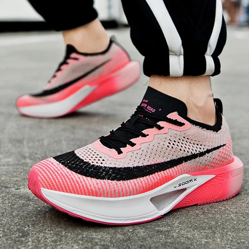Running Shoes Men Mesh Flat Cushioning2024 New Breathable Lace-Up Outdoor Gym Jogging Shoes 2024 Luxury Design Sneakers Man