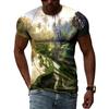 Summer Fashion Creative Image Men's T-shirt Print Personalized Jungle Adventure Made In China Crewneck Short-sleeved Top