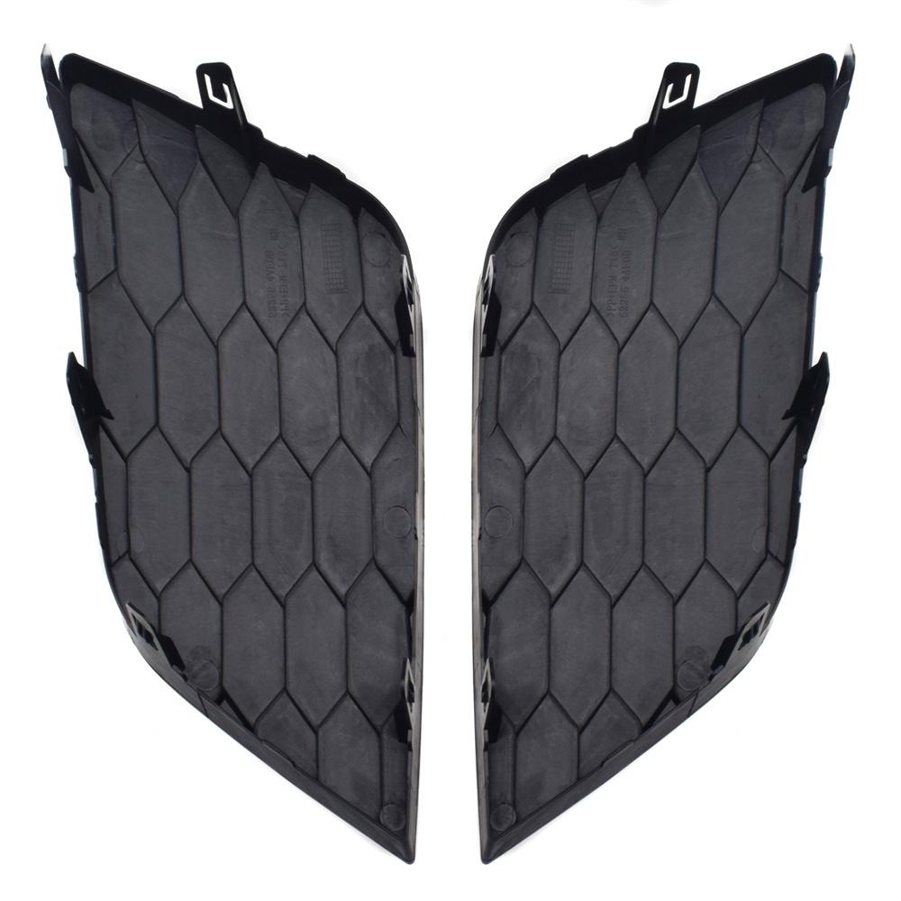 Pair Black Front Bumper Fog Light Cover Grill Insert For Nissan Sentra 2016-2019