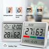 Bluetooth LCD Electronic Digital Temperature Humidity Meter Home Thermometer Hygrometer Indoor Outdoor Weather Station Clock