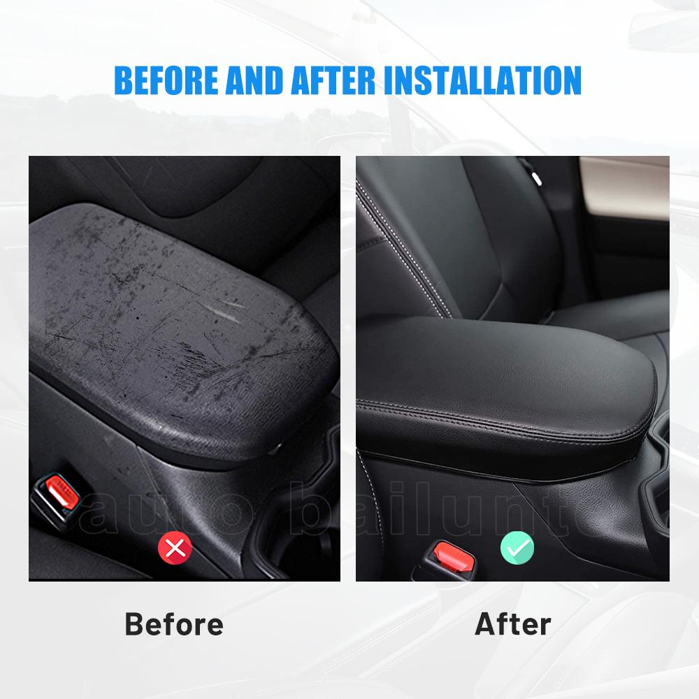 Чехол на подлокотник автомобиля, черный кожаный чехол для центральной консоли, подходит для Toyota RAV4 RAV 4 2022 2023