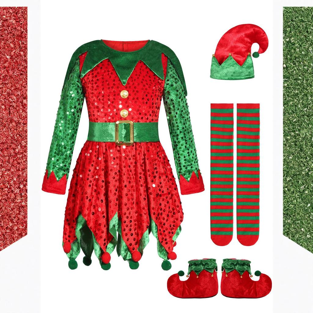 Детские рождественские костюмы, Праздничные костюмы для выступлений в рождественской тематике