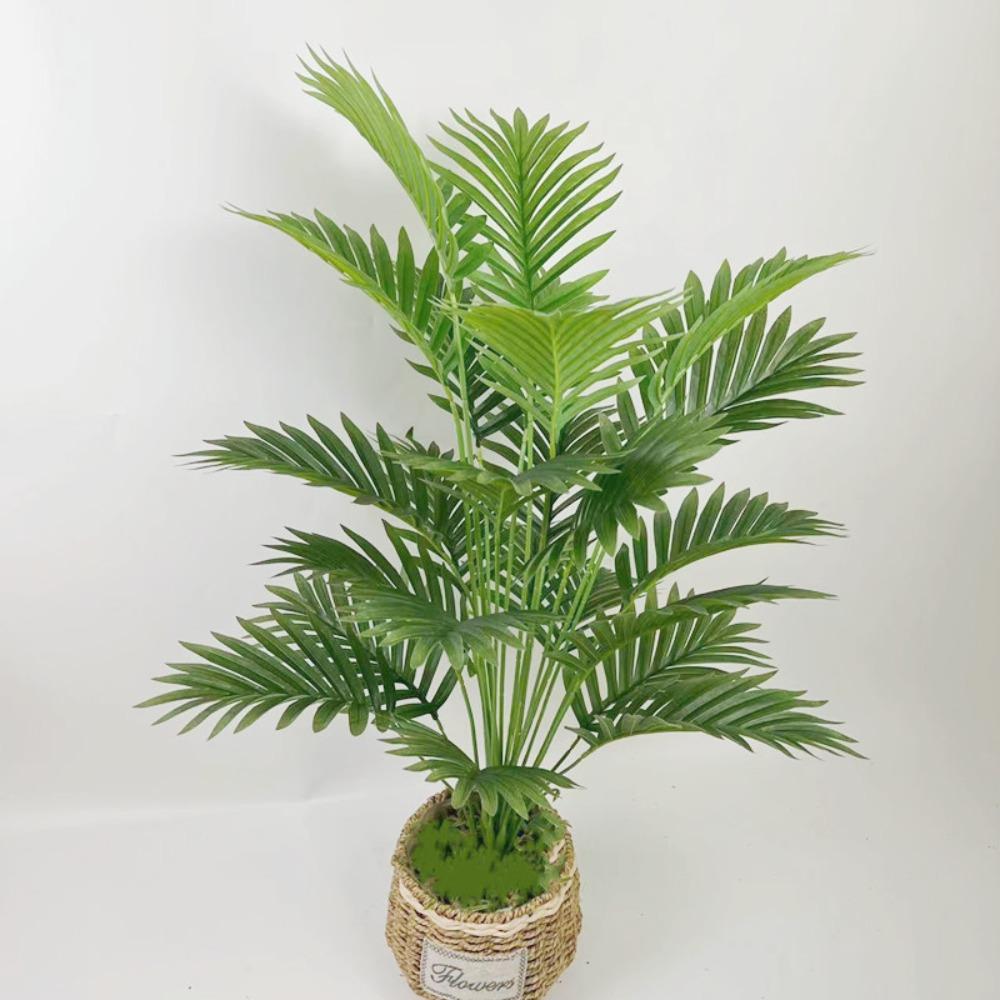 21 лист искусственная пальма пластик искусственные тропические листья домашний садовый декор