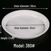 Thickened Round Plastic Flower Pot Water Tray - Large Draining Base for Succulents & Golden Pothos.