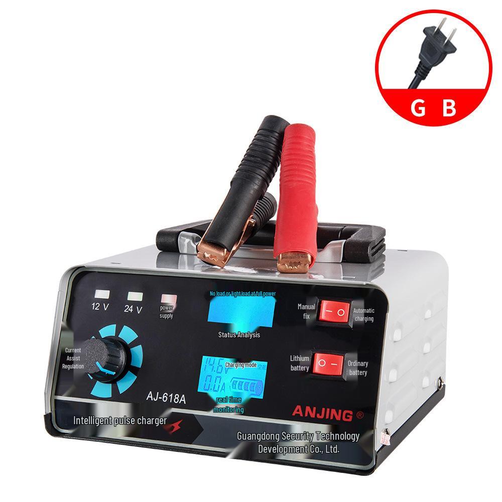 12/24V Smart Pulse Lead-Acid Battery Charger & Repair Machine