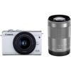 Canon Беззеркальная камера со сменной оптикой Canon EOS M200 Комплект с двумя объективами Белый EOSM200WH-WZK