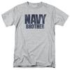 U Navy Brother Usn Usa Military Tee Спортивная серая футболка унисекс